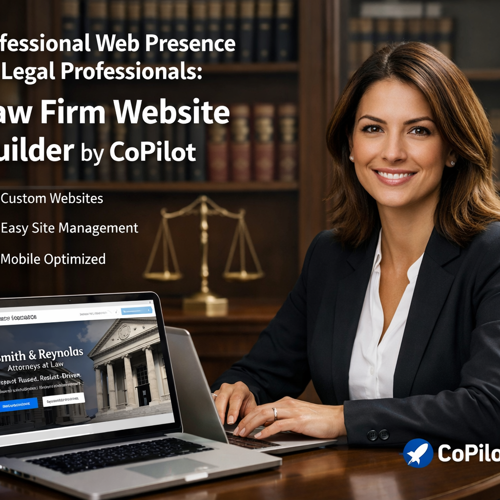 Professional Web Presence for Legal Professionals: Law Firm Website Builder by CoPilot