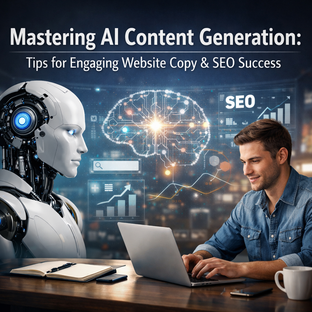 Mastering AI Content Generation: Tips for Engaging Website Copy & SEO Success