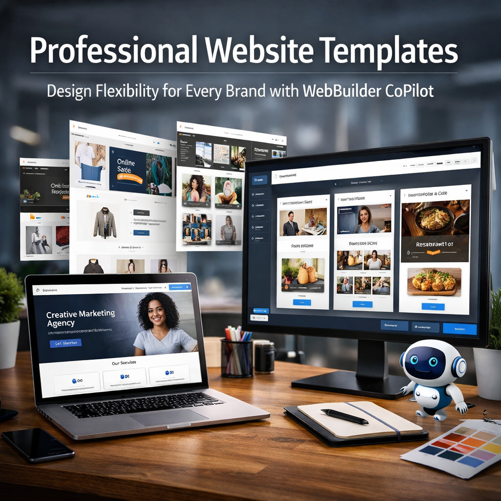 Professional Website Templates: Design Flexibility for Every Brand with WebBuilder CoPilot