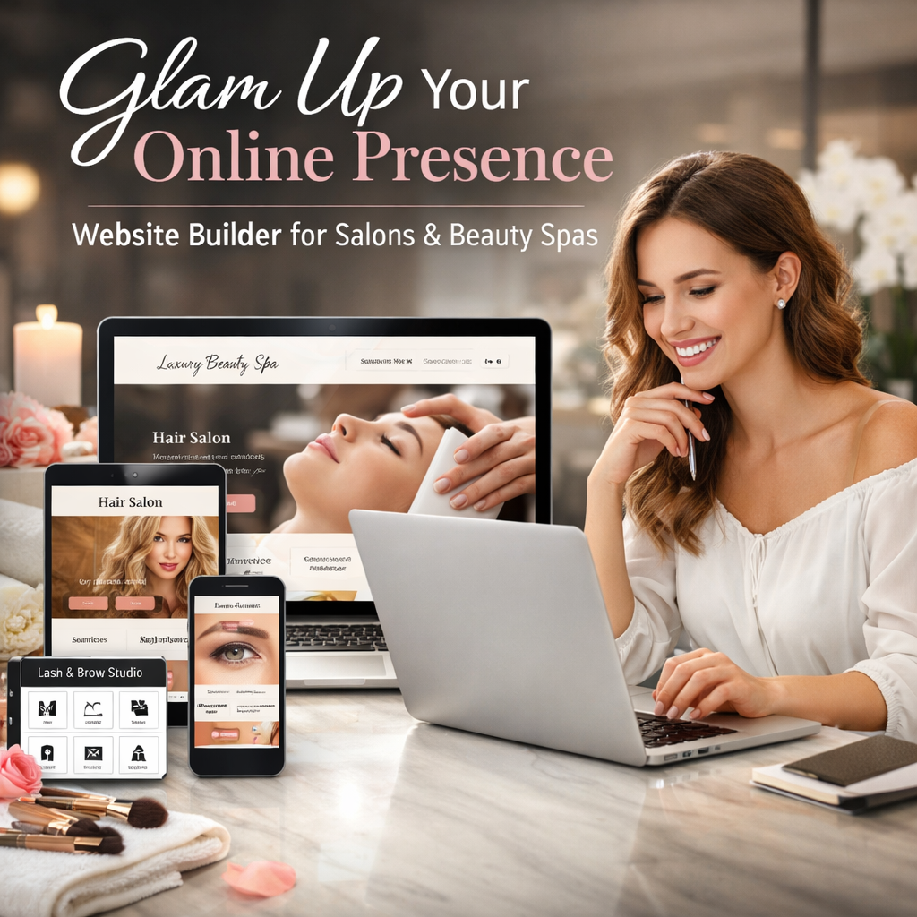 Glam Up Your Online Presence: Website Builder for Salons & Beauty Spas