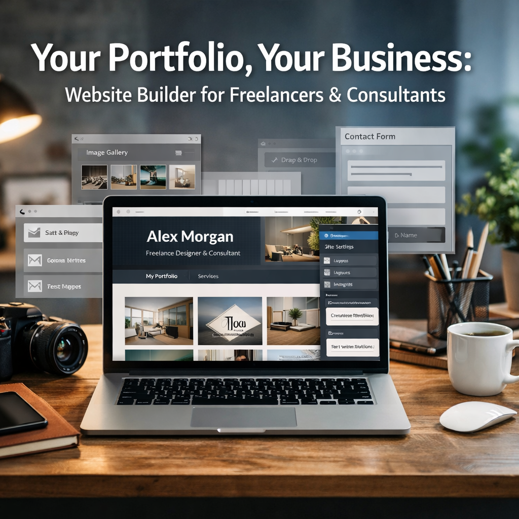 Your Portfolio, Your Business: Website Builder for Freelancers & Consultants